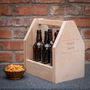 Six Bottle Personalised Beer Caddy, thumbnail 4 of 6