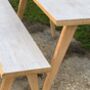 Birchwood Ply Desk/Table/Console Table With Bench, thumbnail 8 of 10