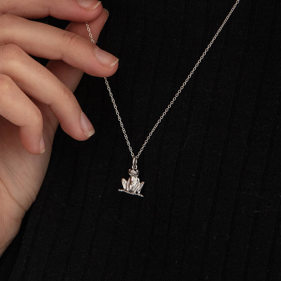 Sterling Silver Frog Necklace By Martha Jackson Sterling Silver |  notonthehighstreet.com