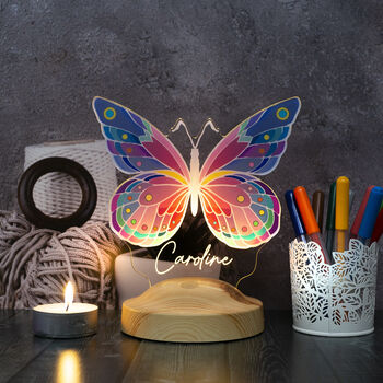 Night Lamp, Butterfly Lamp, Personalised Gift For Her, 5 of 5