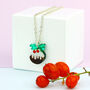 Christmas Pudding Charm Necklace, thumbnail 2 of 5