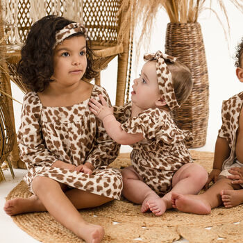 Matching Family Girl's Leopard Smock Dress, 2 of 6