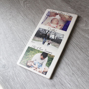 Happy Father's Day Photo Tile Print Gift, 9 of 11