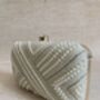 Pearl Cream Rectangular Handcrafted Clutch Bag, thumbnail 5 of 10