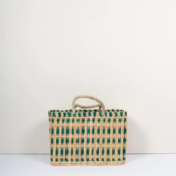 Woven Reed Basket Green, 4 of 7