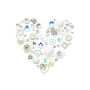 Personalised Diamond Anniversary Button Heart, thumbnail 3 of 4