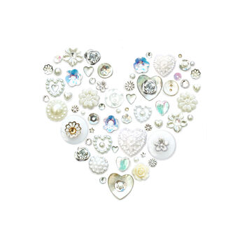 Personalised Diamond Anniversary Button Heart, 3 of 4