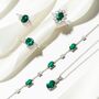 Emerald Bracelet In Sterling Silver And Gold, thumbnail 7 of 12