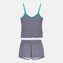 Women's 'Spectra Leopard' Bamboo Camisole Short Pyjama Set, thumbnail 4 of 6