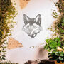 Fox Metal Wall Art For Outdoor Garden Decoration, thumbnail 6 of 10