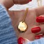 Engraved Gold Plated Sterling Silver Pebble Necklace, thumbnail 1 of 6