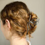 Large Silver Bow Claw Hair Clip, thumbnail 3 of 4