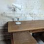 1940s Solid Oak Double Pedestal Writing Desk, thumbnail 5 of 8