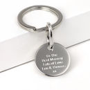 Personalised Silver Key Fob By Hersey Silversmiths | notonthehighstreet.com