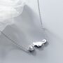 Sterling Silver Moonstone Cat Necklace, thumbnail 1 of 6