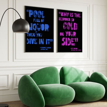 Your Own Personalised Movie/Song Quote Wall Art, 4 of 10