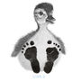 Personalised Baby Duck Footprint Kit, thumbnail 5 of 5