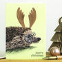 Hedgehog Christmas Card, thumbnail 8 of 8