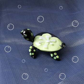 Artisan Glass Green Glass Turtle | Gift Boxed | Decoration | Collectable | Gift For Home, 3 of 7