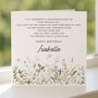 Personalised Wildflower Poem Birthday Card For Granddaughter, thumbnail 4 of 8