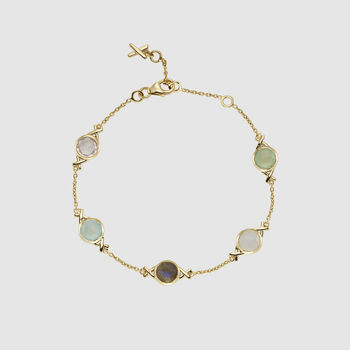 Palma Gold Friendship Gemstone Bracelet, 2 of 4
