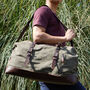 Canvas Classic Holdall Duffel Bag, thumbnail 6 of 12