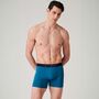 Men's 'Summertime Blues' Three Pack Cotton Trunks, thumbnail 5 of 7