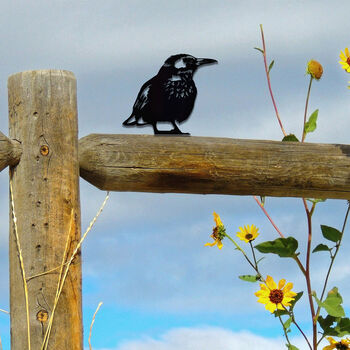 Metal Bird Fence Topper Outdoor Garden Wall Art Decoration, 5 of 10