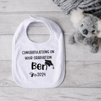 Congratulations On Your Graduation | Personalised Bibs, 7 of 7