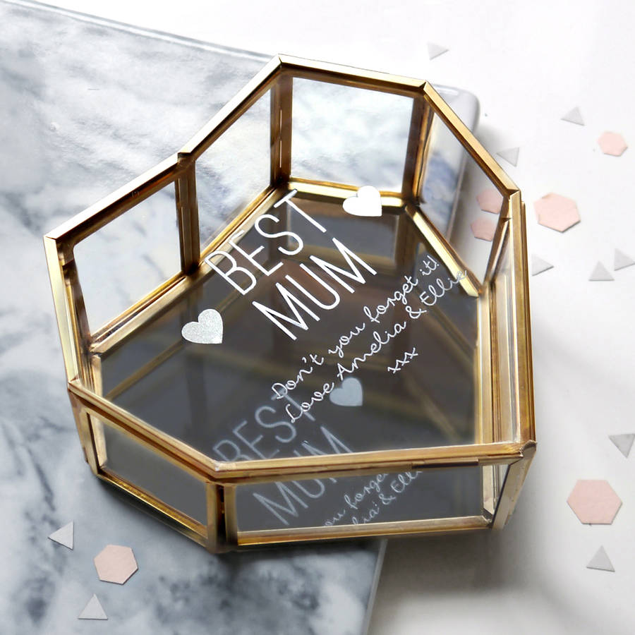 Personalised Best Mum Heart Jewellery Box By Maria Allen Boutique