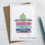 Teacher Touches A Heart, Personalised Card, thumbnail 2 of 3