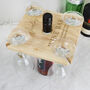 Personalised Message Wine Glasses And Bottle Butler, thumbnail 1 of 4