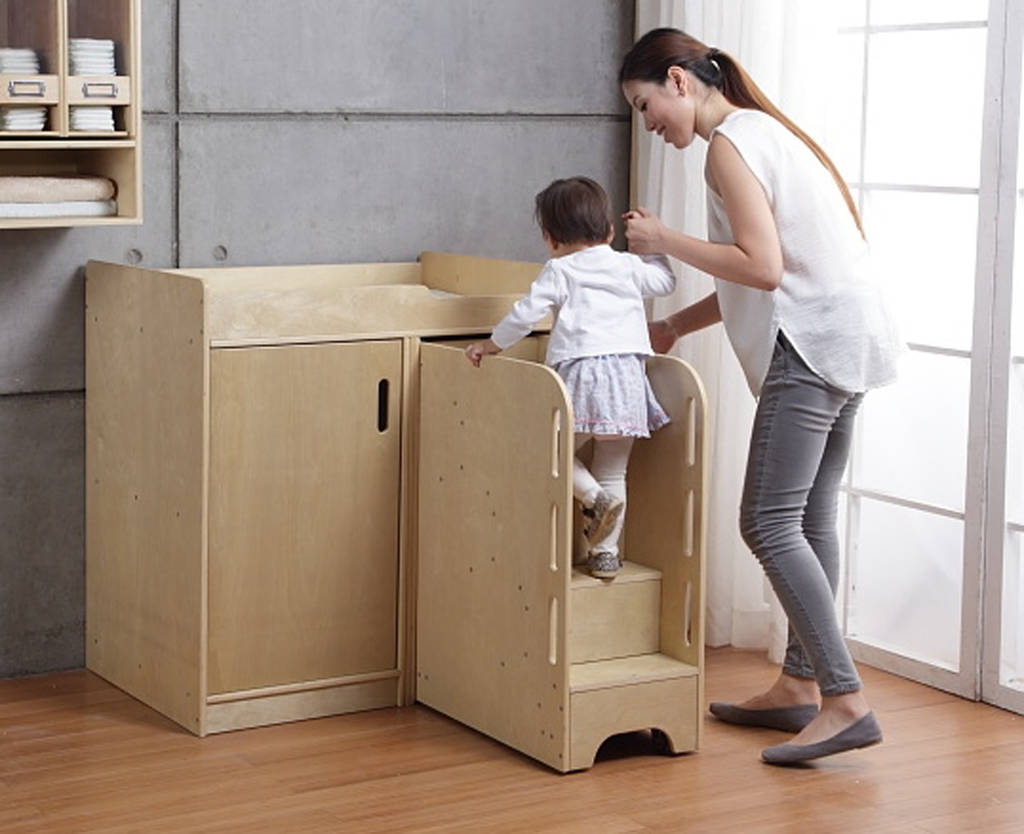 Wooden Nappy Changing Unit By Me and Freya | notonthehighstreet.com