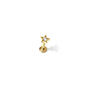 14 Carat Gold Tiny Star Labret Stud Earring, thumbnail 3 of 6