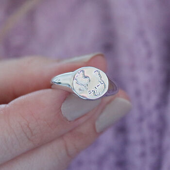 World Map Signet Ring, 5 of 8