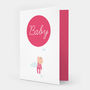 New Baby Girl With Balloon Card, thumbnail 1 of 3