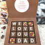 Love You Dad Chocolates With Personalised Message, thumbnail 1 of 9