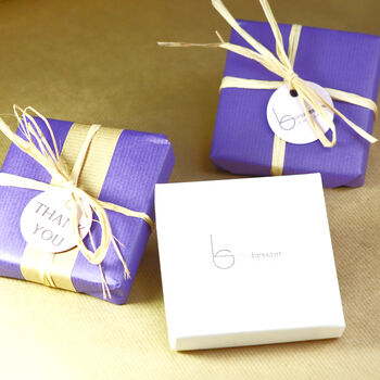 Handmade Sterling Silver Studs With Hidden Gold Treasure, 9 of 9