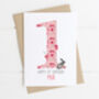 Personalised Children's Birthday Card Pink Floral, thumbnail 6 of 8