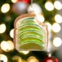 Glass Avocado On Toast Christmas, thumbnail 1 of 4