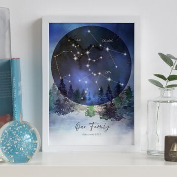 Personalised Family Constellation Forest Watercolour, 6 of 7