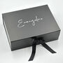 Personalised Hamper Box With Calligraphy Lettering, thumbnail 5 of 5