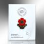 Lest We Forget Poppy Remembrance Sunday, Armistice Day Enamel Pin Brooch, thumbnail 4 of 8