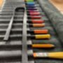 Pencil Tool Case Roll On Leather Extra Long, thumbnail 8 of 9