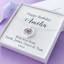 Personalised Birthday Birthstone Necklace, thumbnail 1 of 5