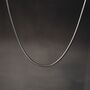 Snake Chain Stainless Steel Necklace, thumbnail 5 of 6