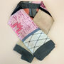 Pink Patchwork Horse Print Scarf, thumbnail 3 of 4