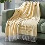 Personalised Lemon Fruits Lightweight Embroidered Throw, thumbnail 3 of 6