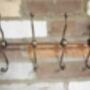 Heavy Iron Stag Coat Hook Rack – Distressed Gold, thumbnail 2 of 5