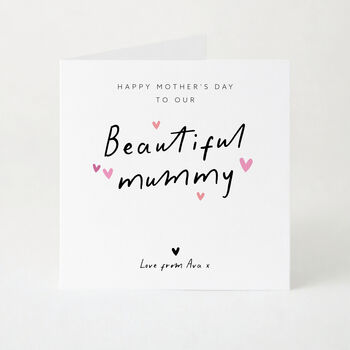 Personalised Mother’s Day Card For Mummy From Children, 2 of 5